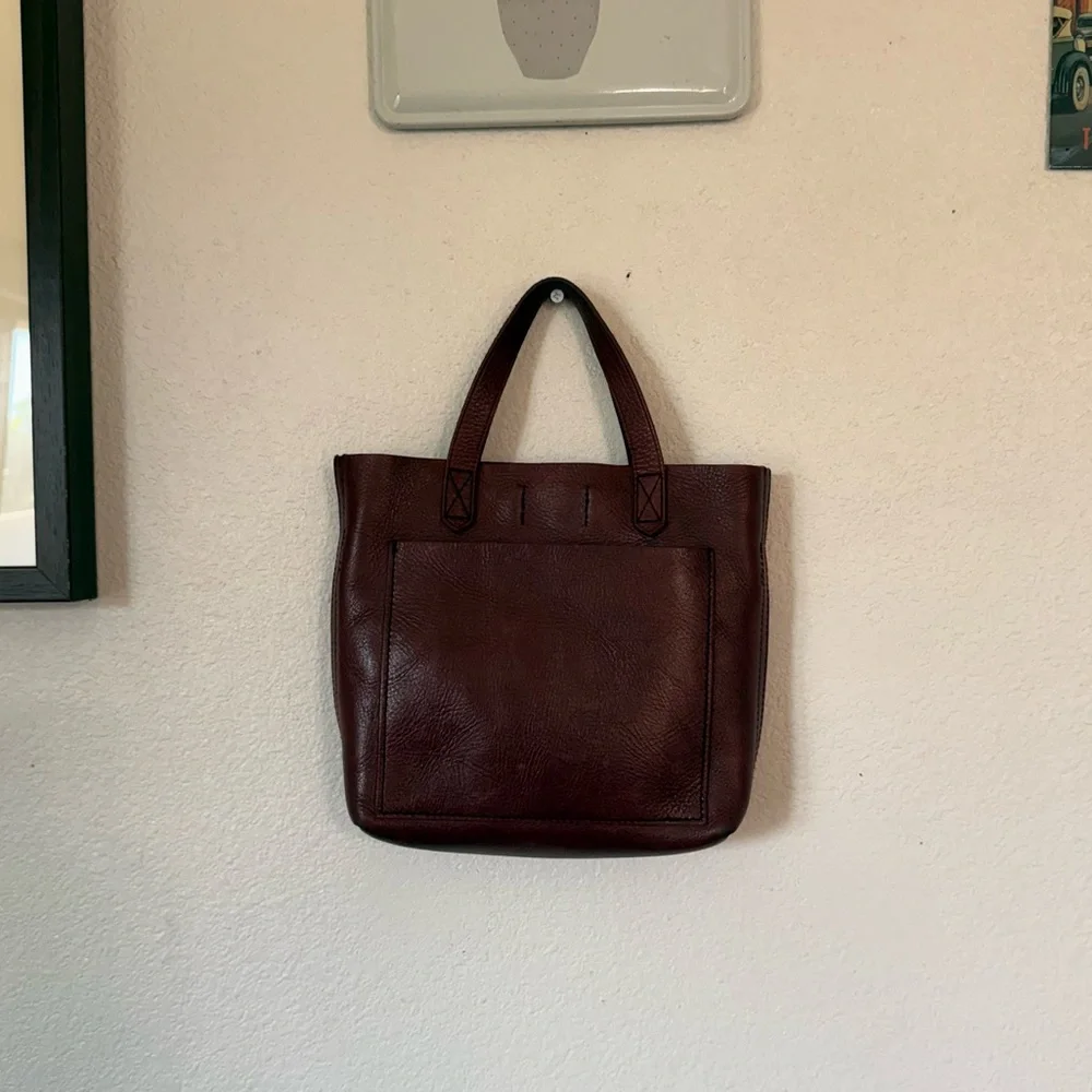 Madewell Small Transport Bag in Dark Cabernet - Picture 10 of 12